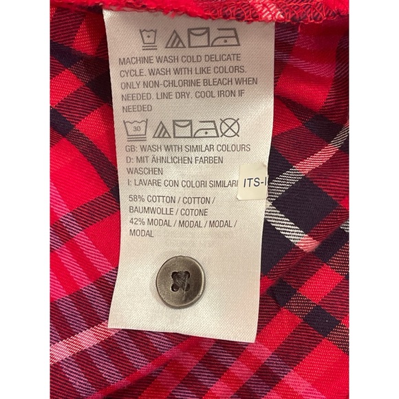 Like New Denim & Co. Plaid Tunic Blouse - Picture 8 of 12